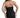 Tic Toc - "Chiffony" Black Mesh Strapless Corset Mini Dress - Spandex Accentuate