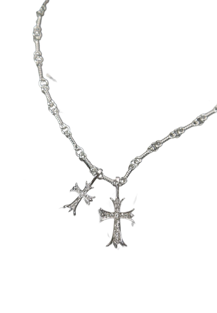 'iamkoko' Double cross necklace Reach