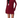 MOTEL - "Sevila" Dress Long Sleeve Mini Dress in Heart Flock Maroon